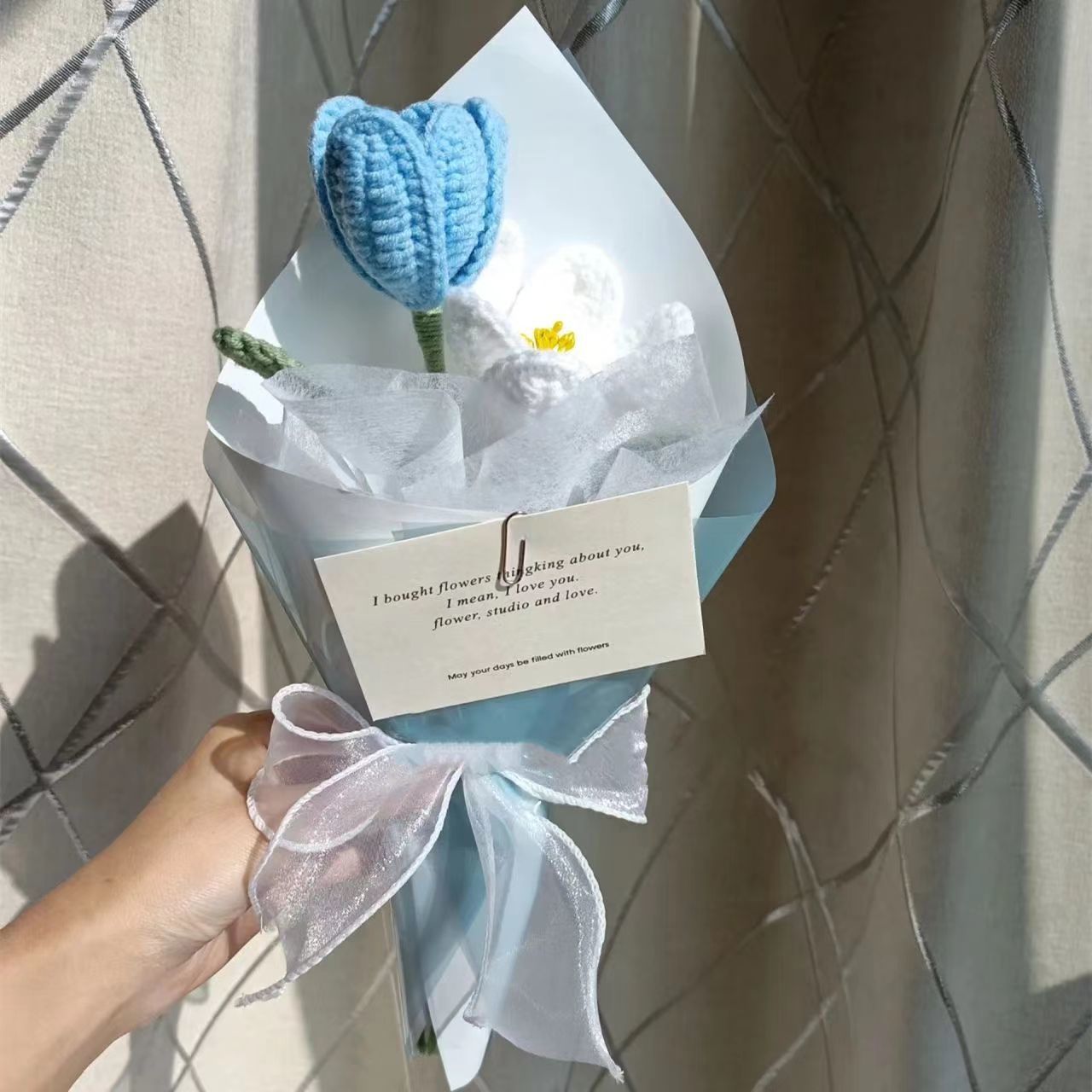 Everlasting Bloom knitted bouquet