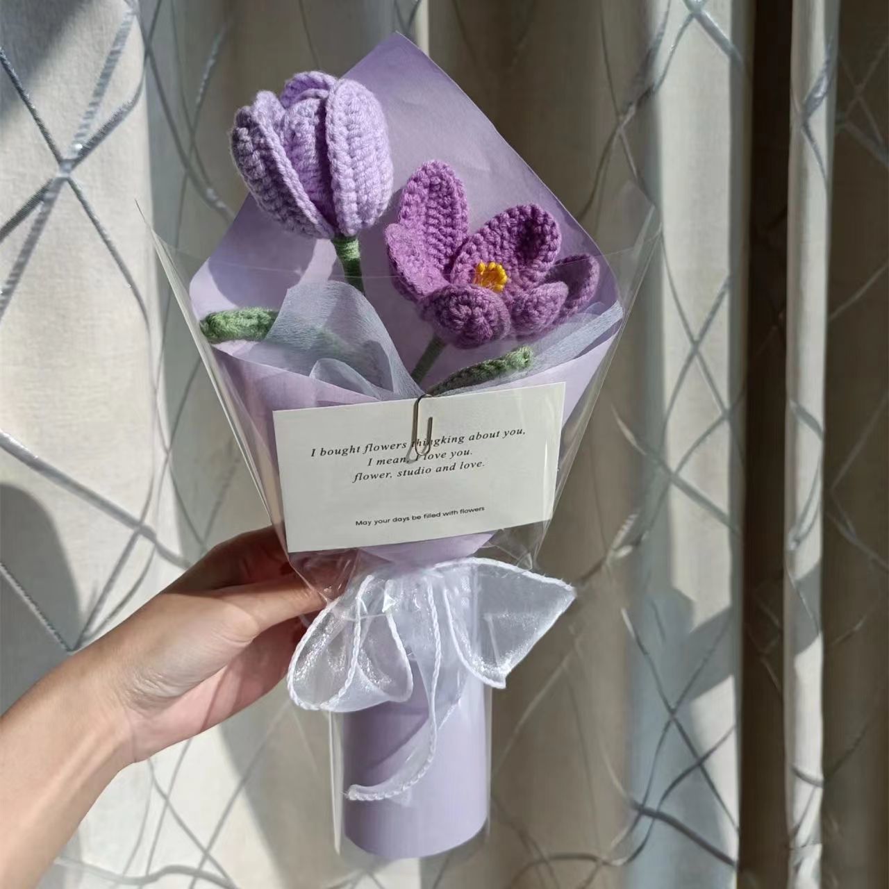 Everlasting Bloom knitted bouquet